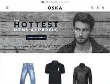Tablet Screenshot of oskamenswear.com